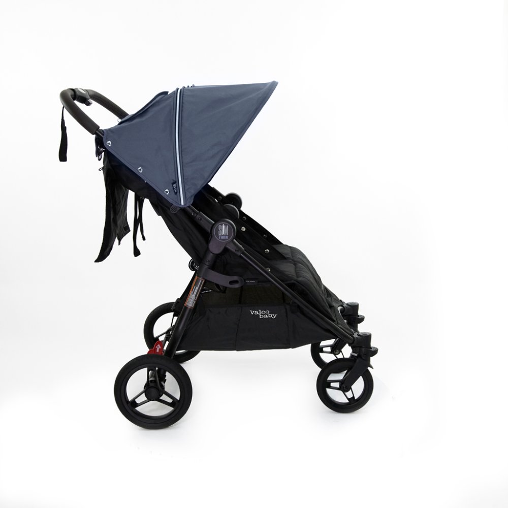 VALCO BABY Tvillingvagn Slim Twin Glacier + PETITE&MARS Väska Jibot GRATIS