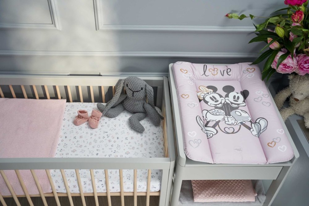 CEBA Podloga Za Presvlačenje Mekana Za Komodu (50x70) Disney Minnie & Mickey Pink