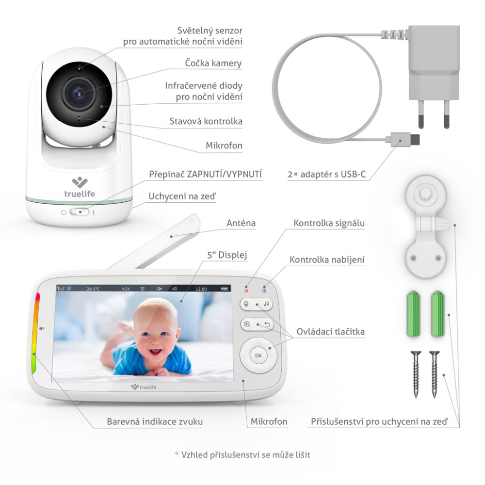 TRUELIFE Video Nanny Digital 360° NannyCam R5