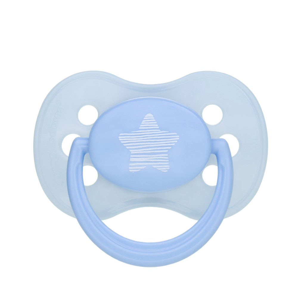 CANPOL BABIES Schnullergummi Kirsche 0-6 M Pastellfarben, Blau