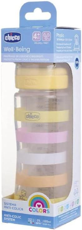 CHICCO Biberón Bienestar Silicona 330 Ml Niña