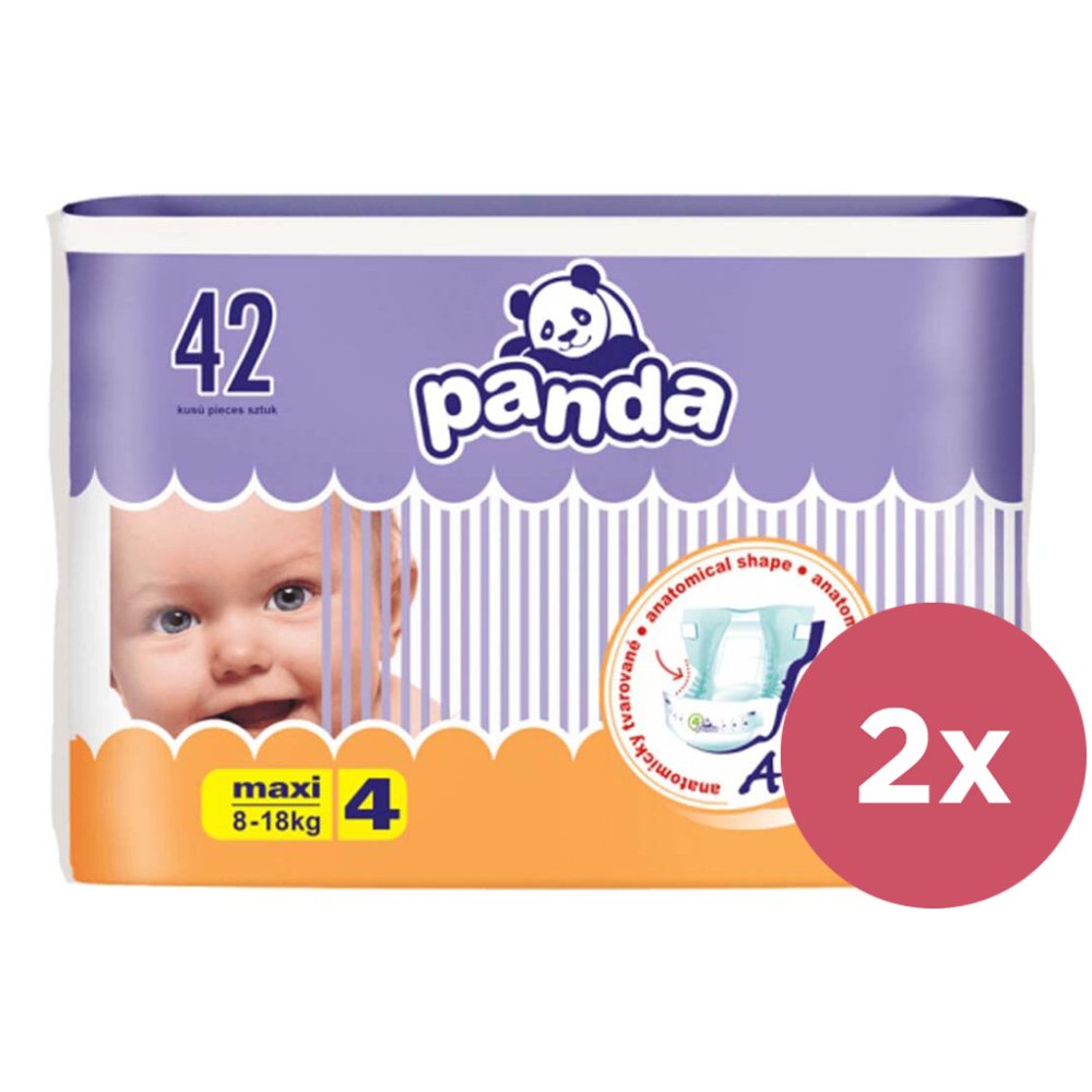 2x BELLA PANDA Pleny Jednorázové 4 Maxi (8-18 Kg) 42 Ks