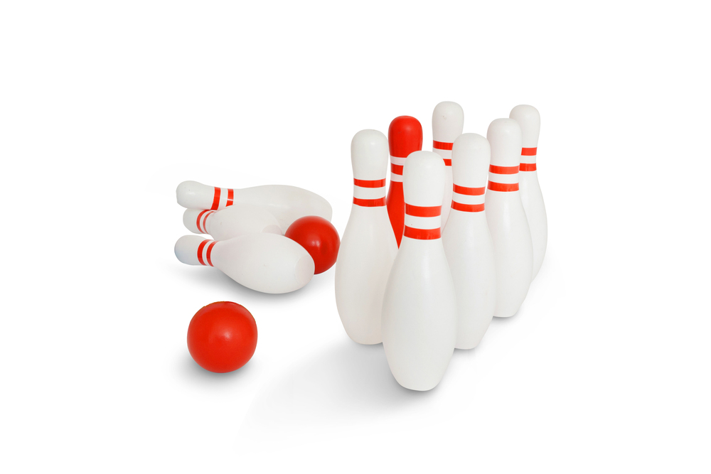 Bowling - piros-fehér