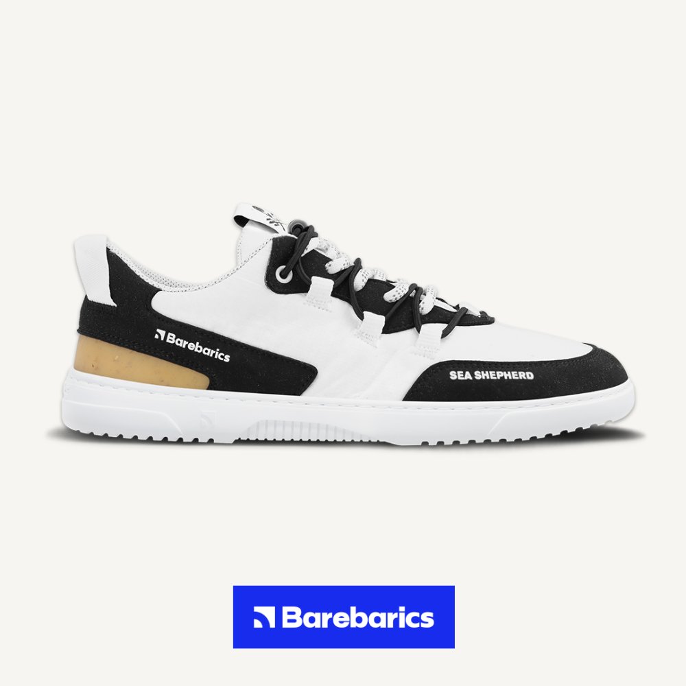 Barfuß-Sneaker Barebarics Revive X Sea Shepherd - Orca 46 White