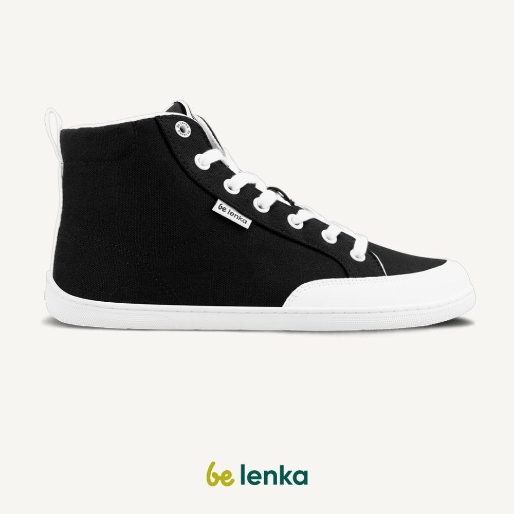 Barefoot Tenisice Be Lenka Rebound - High Top - Black & White 37 Black