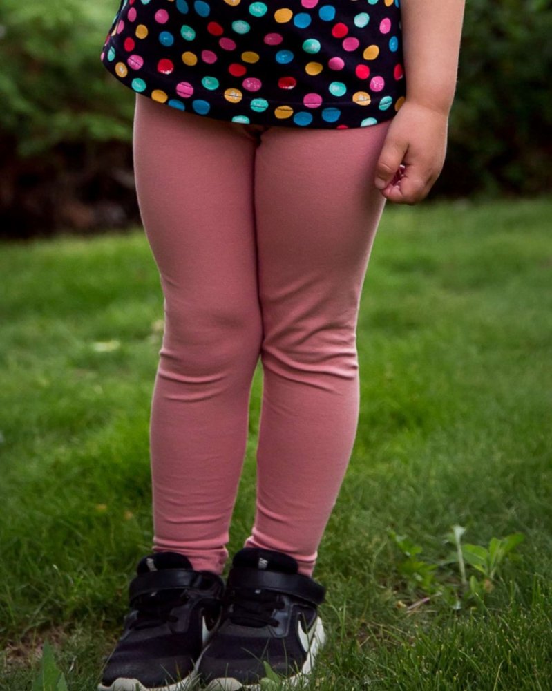 Leggings pour enfants, vieux rose 122