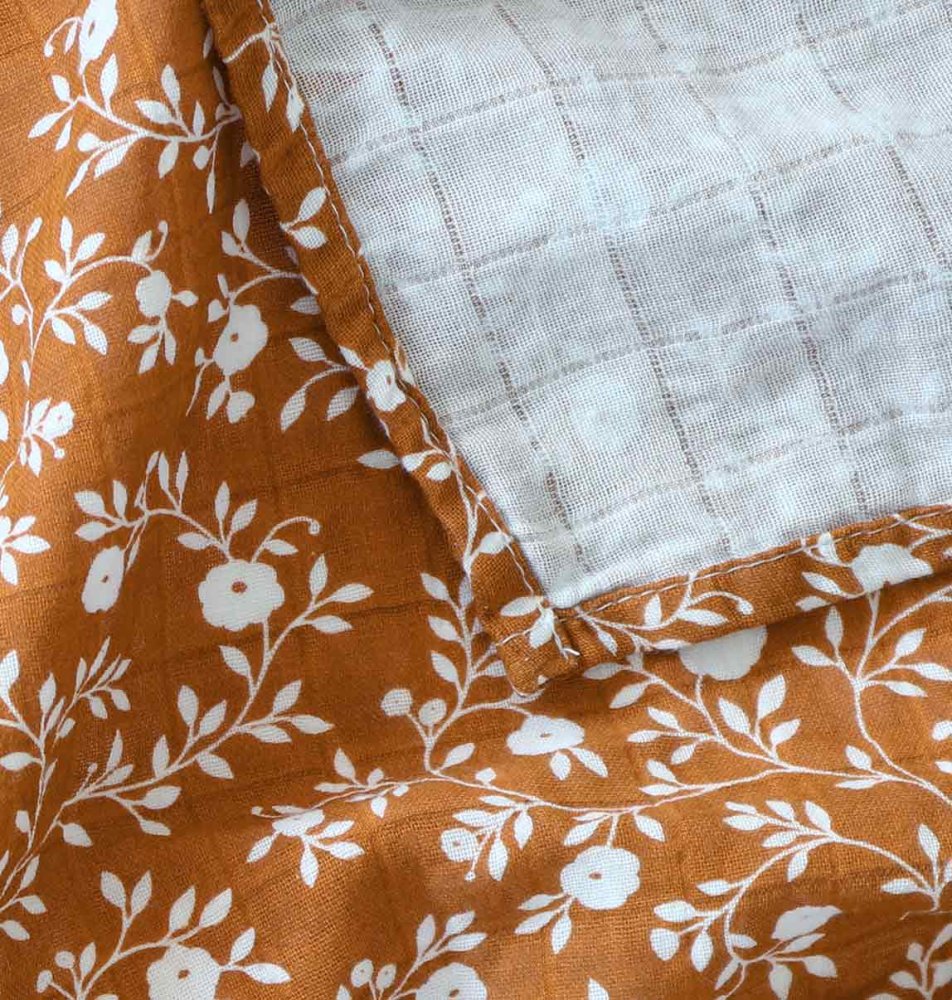 A Little Lovely Company - Mussola, blossom - caramel - 2 pz - immagine 3