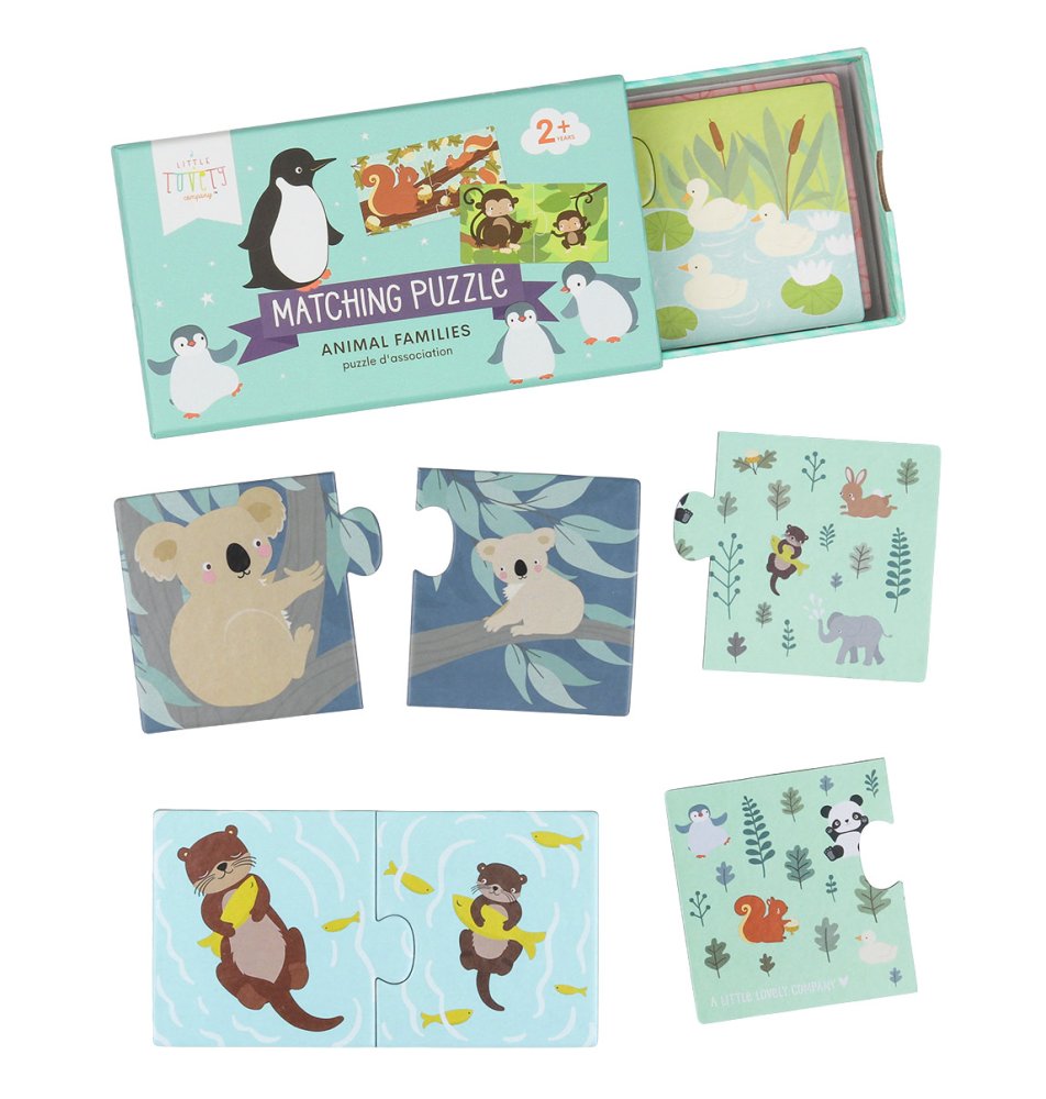 A Little Lovely Company - Puzzle d'association - Familles d'animaux – Image 3