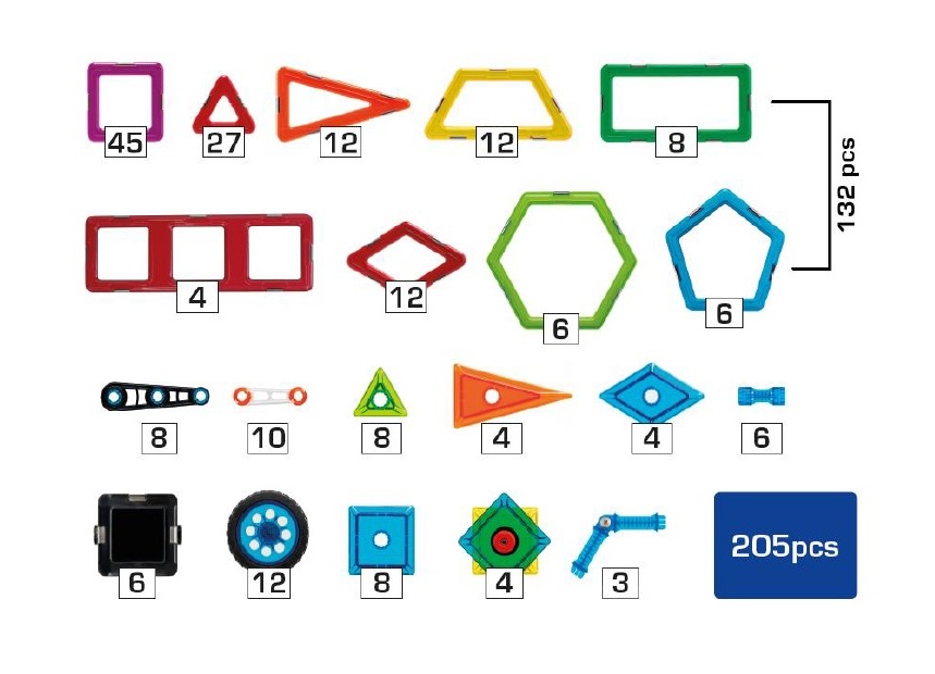 GeoSmart - Set Educativo - 205 pz - immagine 5
