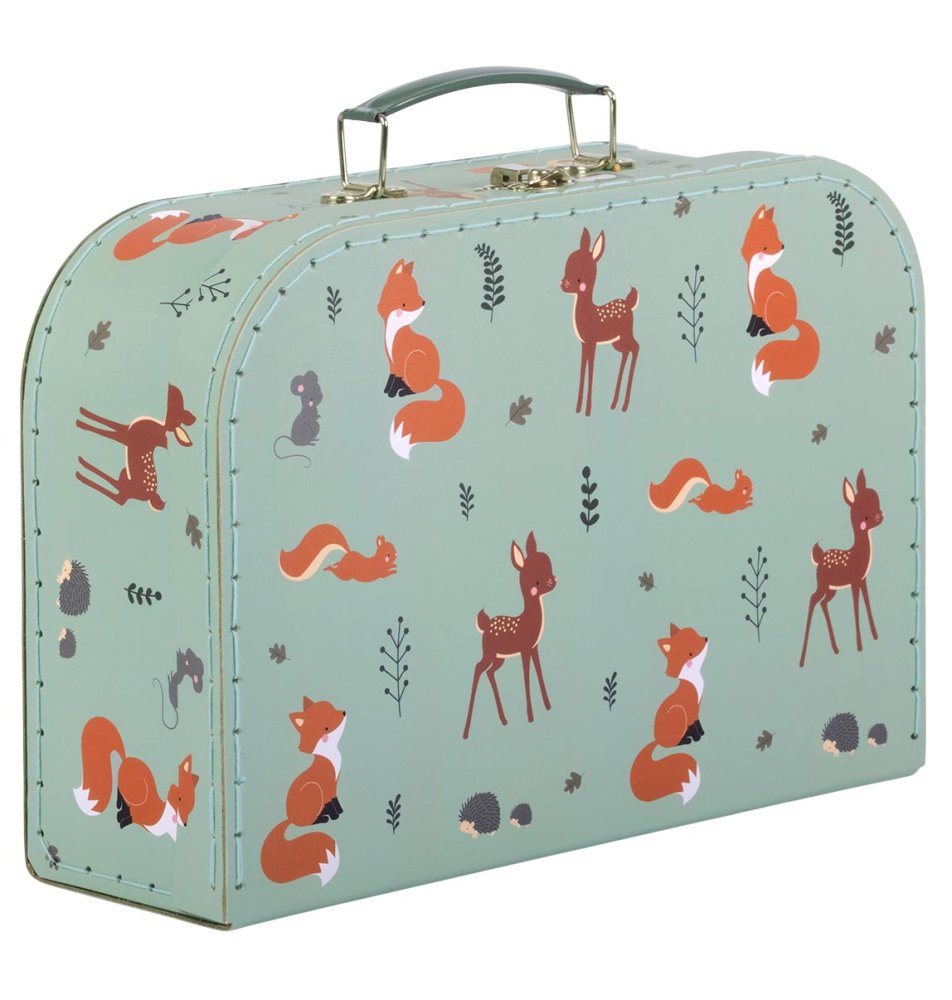 A Little Lovely Company - set di due valigie di cartone - amici della foresta - immagine 3