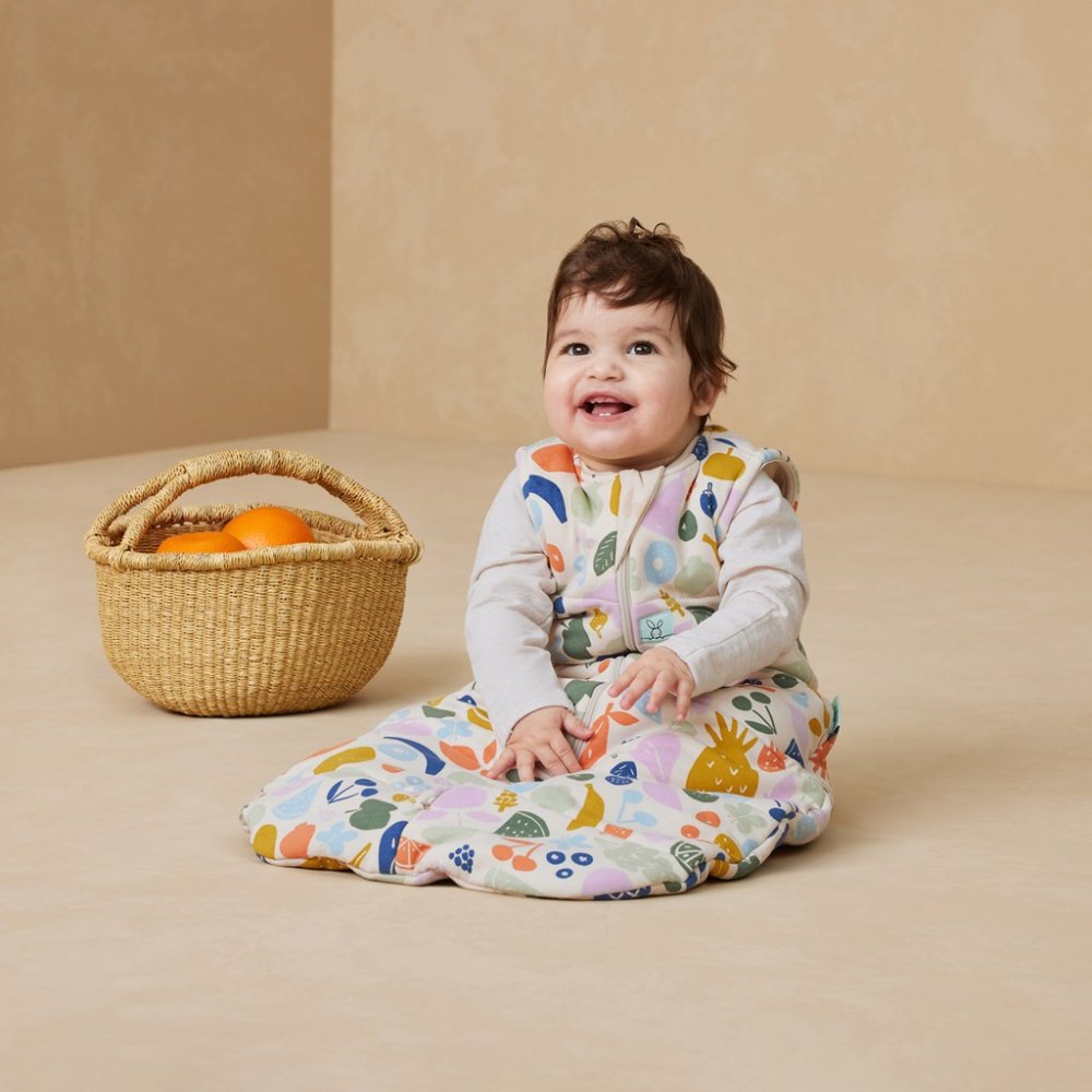ERGOPOUCH Śpiworek do spania bawełna organiczna Jersey Fruit Salad 8-24 m, 8-14 kg, 2,5 tog - obrazek 3