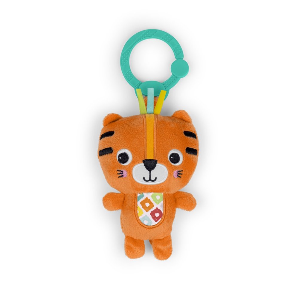 BRIGHT STARTS Sonaglio di peluche con anello a C tigre Jingle Joy™ 0m+