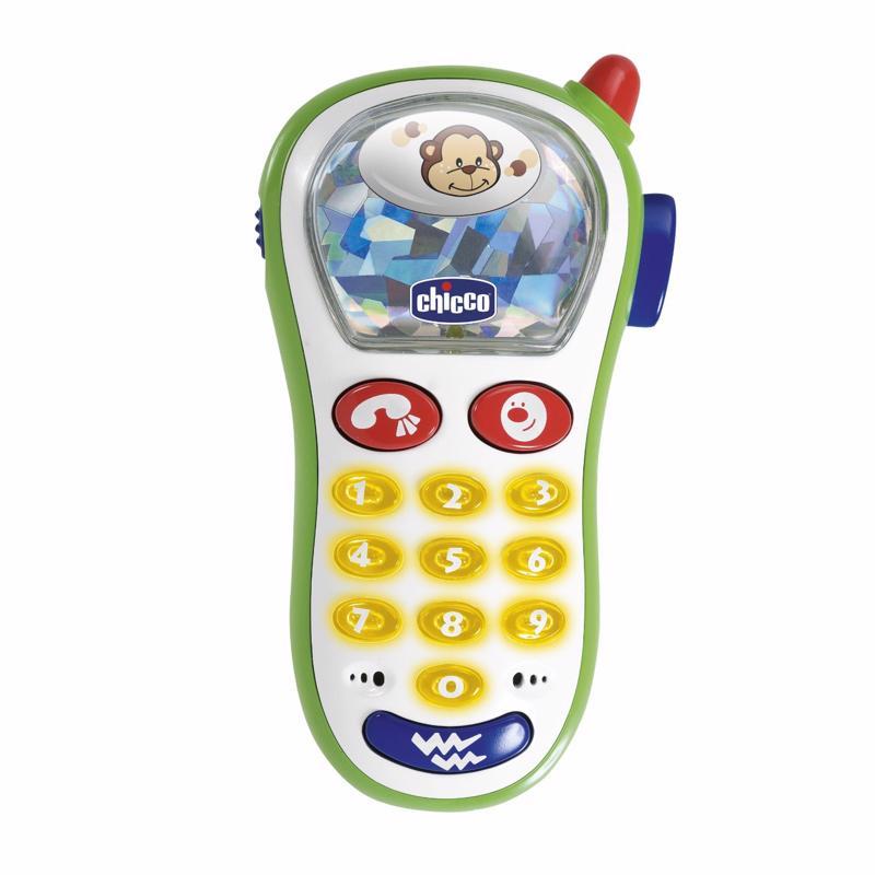 CHICCO Jouet téléphone vibrant avec appareil photo 6m+