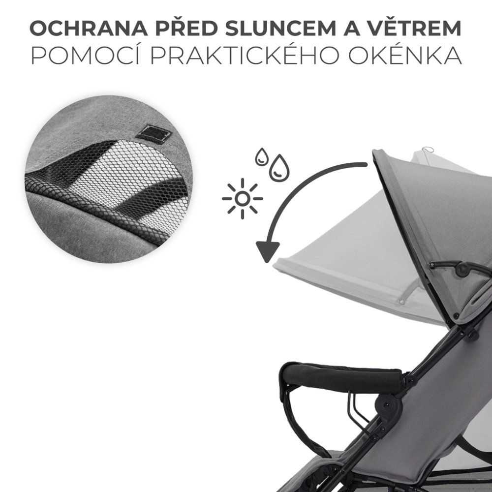 KINDERKRAFT Passeggino da golf Tik Stone grey - immagine 5