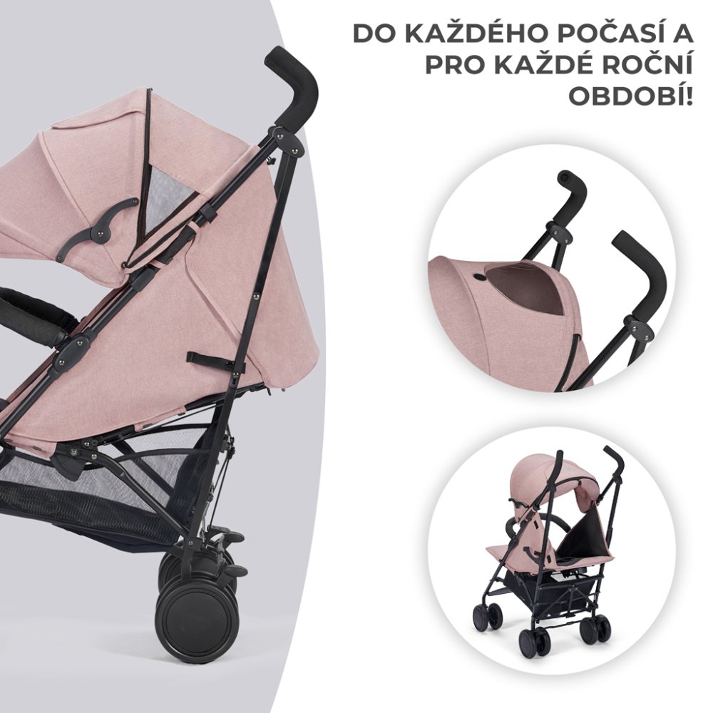 Poussette sport Siesta Pink Princess de KINDERKRAFT – Image 6