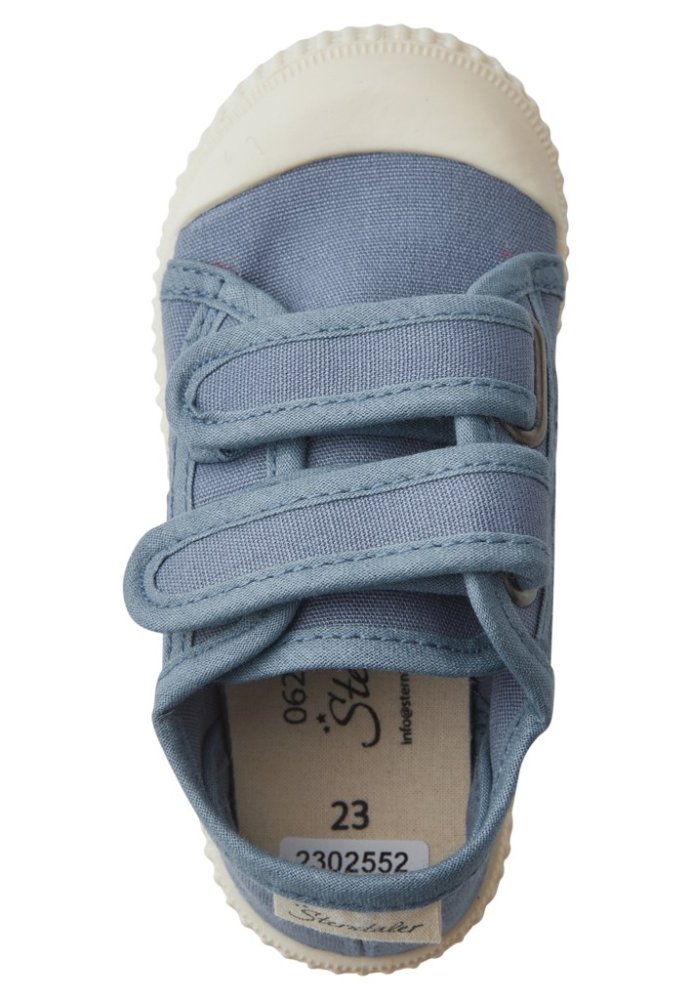 STERNTALER Chaussons antidérapants à scratch bleu uni taille 23 21-24 m – Image 5
