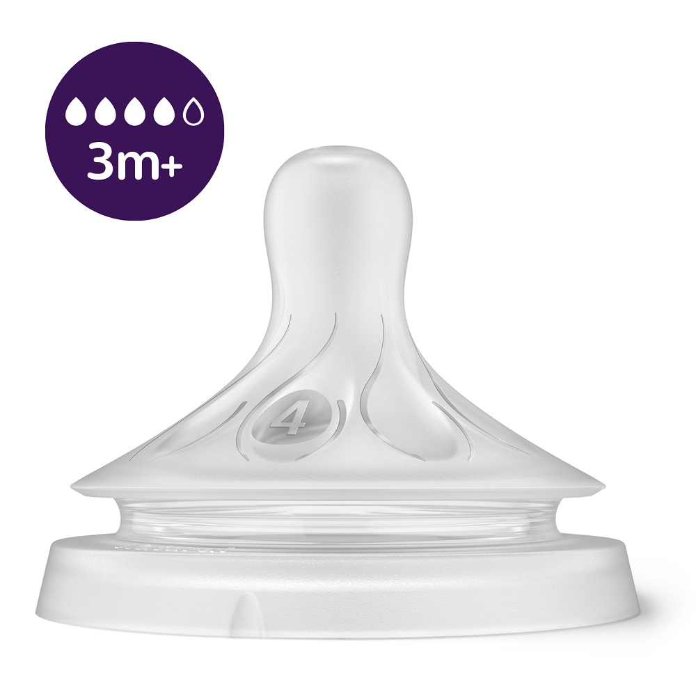 Tétines Philips AVENT Natural Response, débit mixte 1m+, 3m+, 6m+, 3 pièces – Image 6