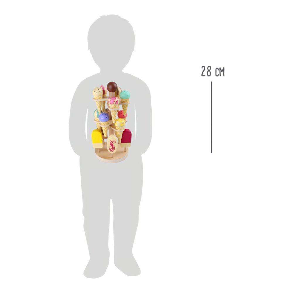 small foot Drewniany stojak na lody - obrazek 5