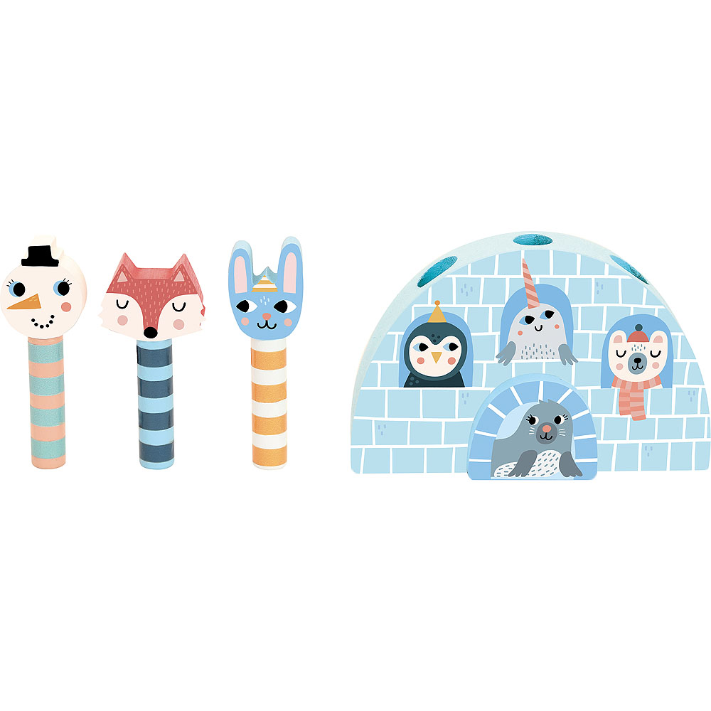 Vilac Drewniana gra wyrzutnia zwierzątka Iceland - obrazek 3