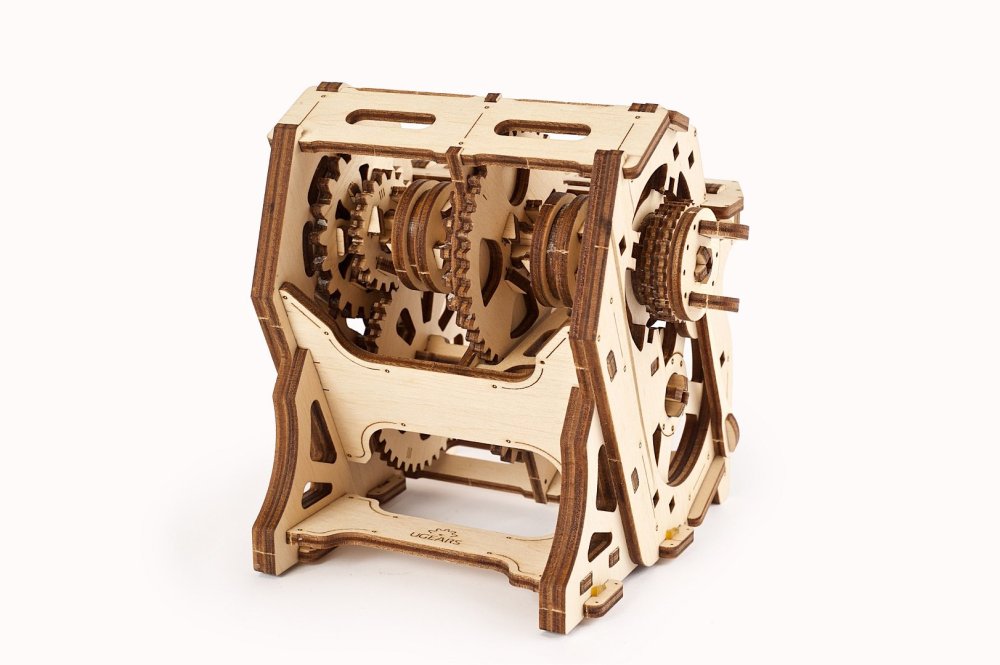 Ugears Puzle mecánico de madera 3D STEM, juego educativo de engranajes - Imagen 6