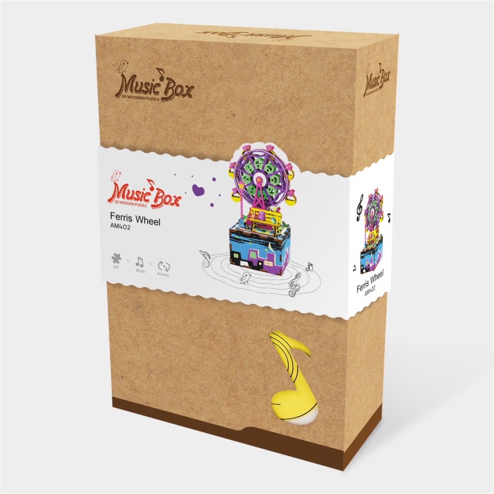 Puzzle 3D RoboTime Boîte à musique Petit manège – Image 3