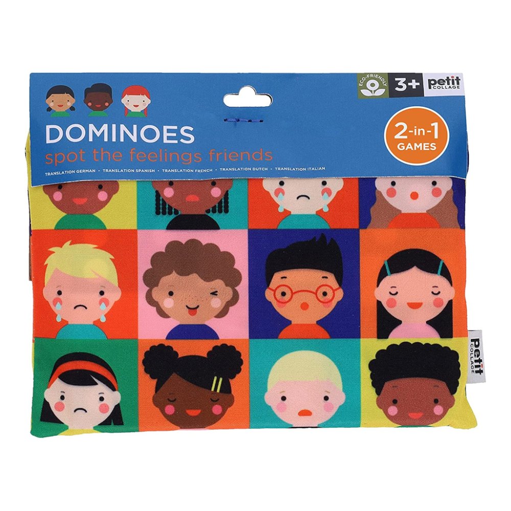 Petit Collage Dominó 2 en 1 emociones/números