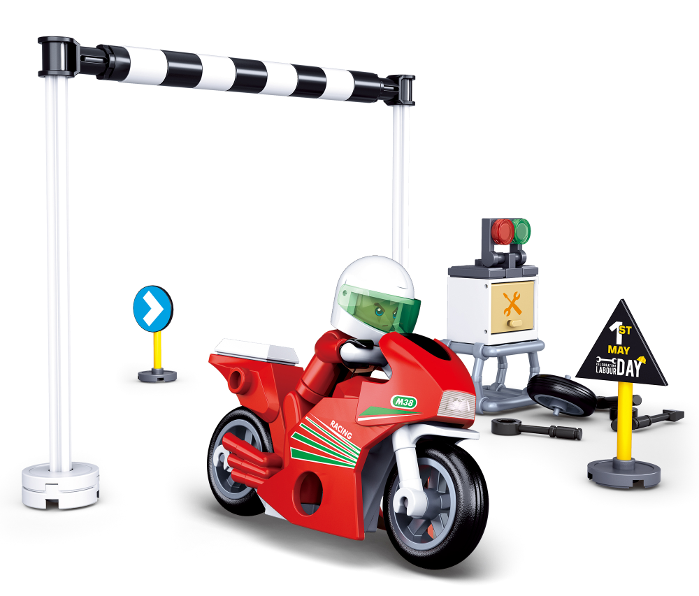 Sluban Town Motorky M38-B0717A Moto de carreras