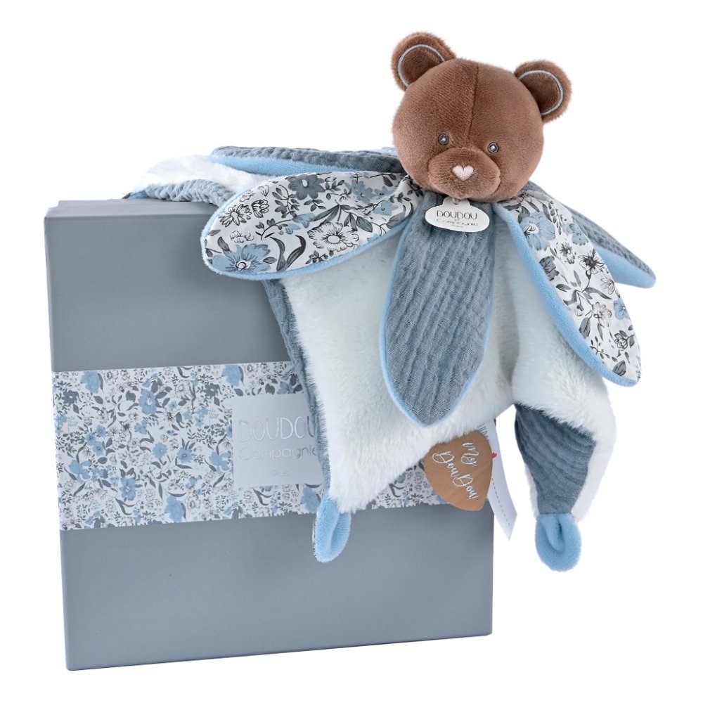 Coffret cadeau Doudou - ours en peluche à câliner