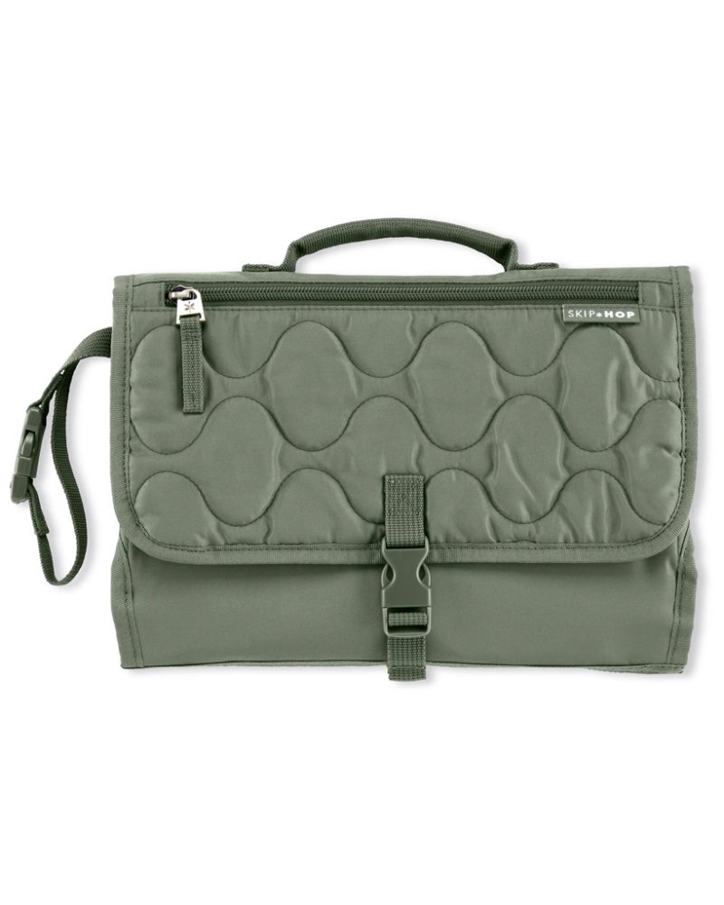 SKIP HOP Matelas à langer de voyage 2 en 1 Pronto Dark sage