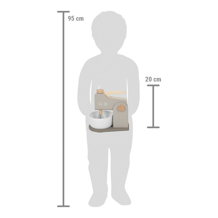 small foot Küchenmaschine aus Holz 2 in 1 Tasty grau – Bild 5