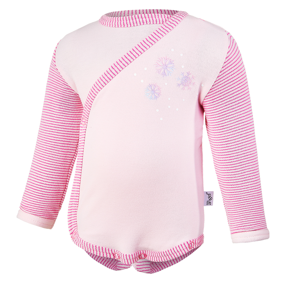 Wickelbody DR Outlast® - rosa baby/Streifen 62