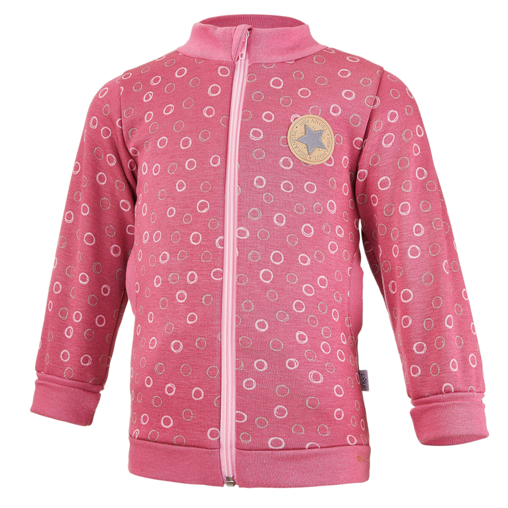 Felpa calda con zip - rosa 128
