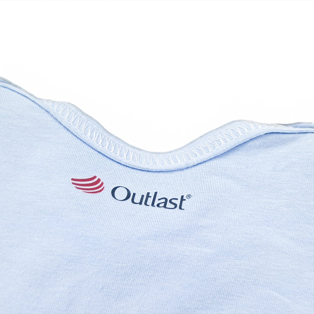 Body fin manches courtes image Outlast® - bleu clair 80 – Image 3