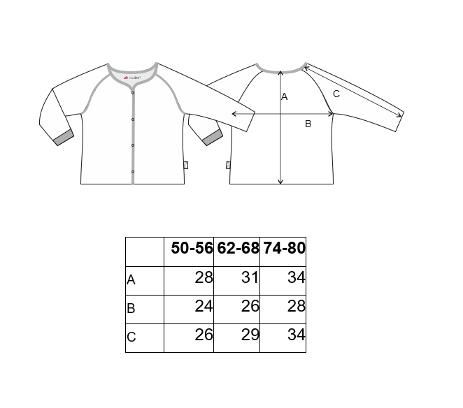 Veste doublée Outlast® - panda rayures/bleu clair 50-56 – Image 5