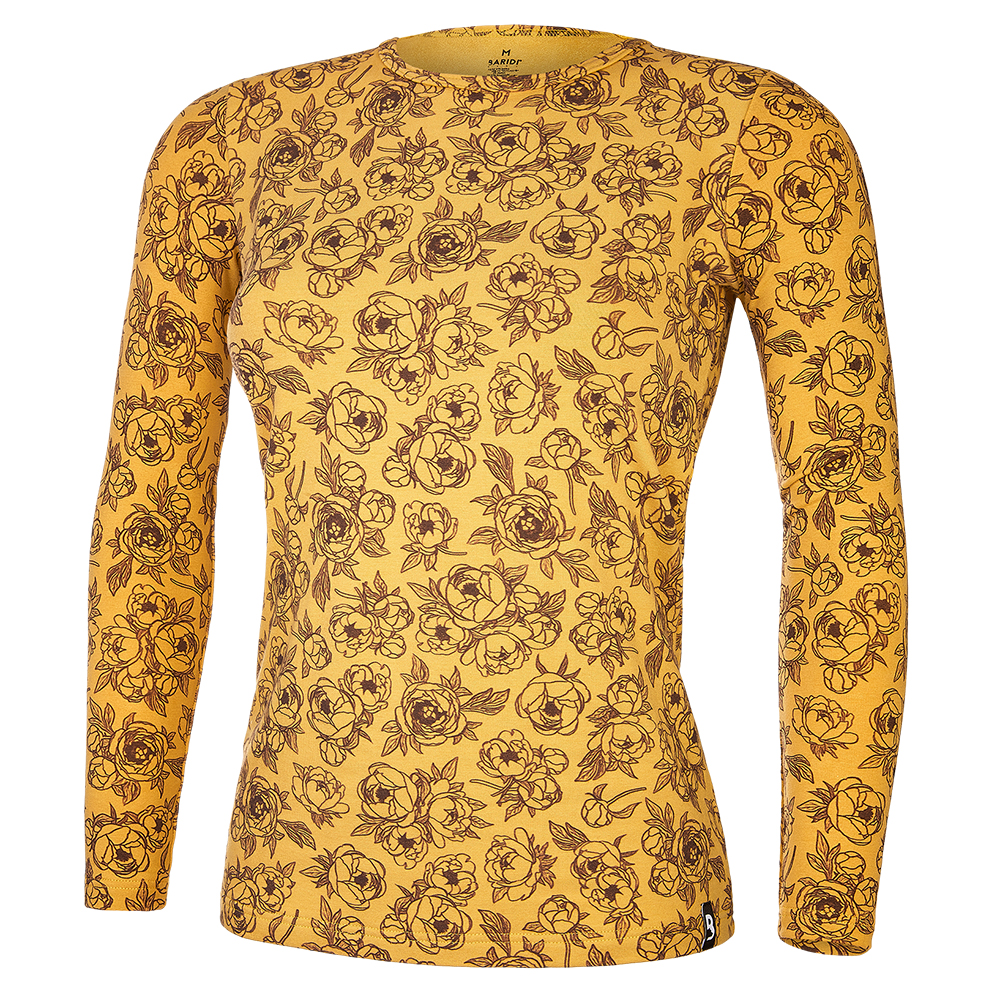 Maglietta da donna smock DR TISK Outlast® - oliva peonia S