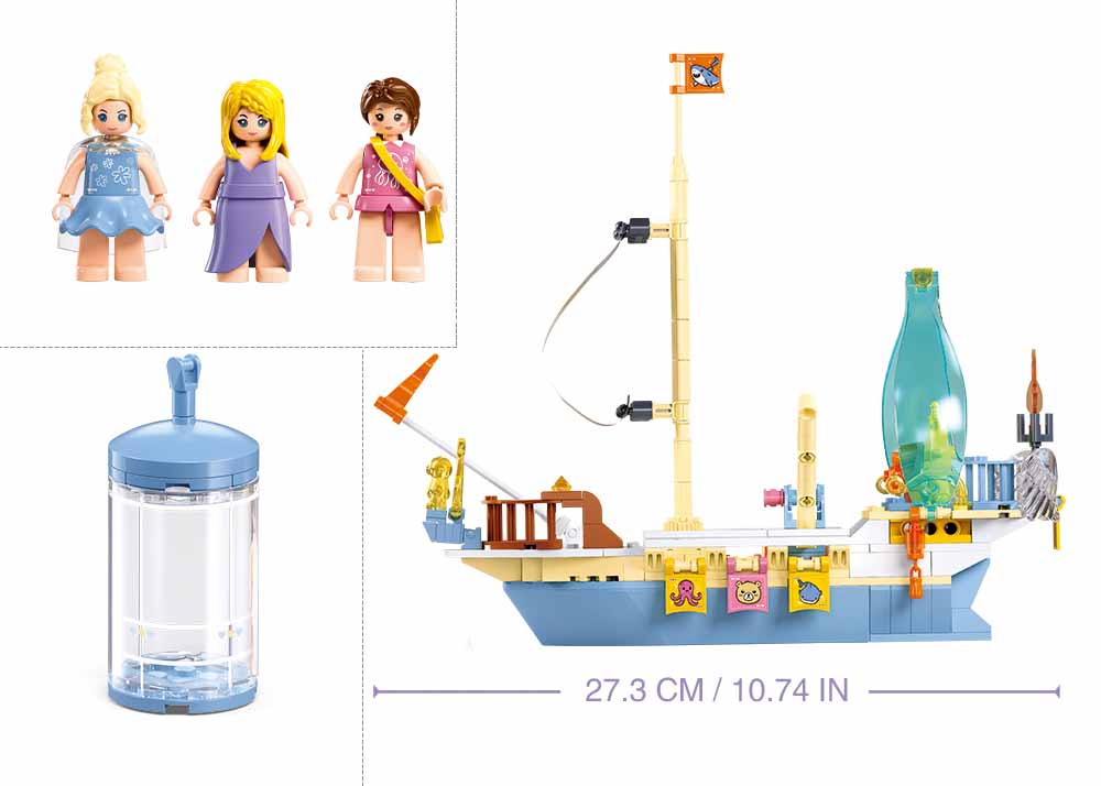 Sluban Girls Dream Cesta za pokladem M38-B1173 Loď pro lovce pokladů (obrázek 3)