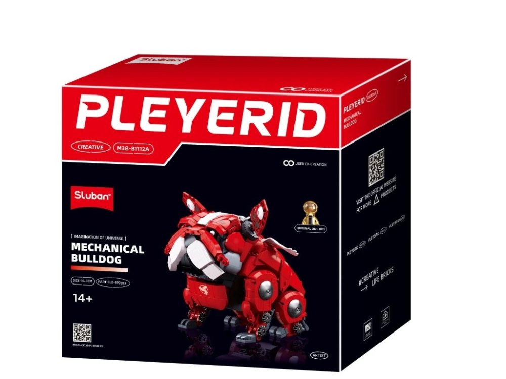 Sluban Pleyerid M38-B1112A Mechanický buldoček červený (obrázek 4)