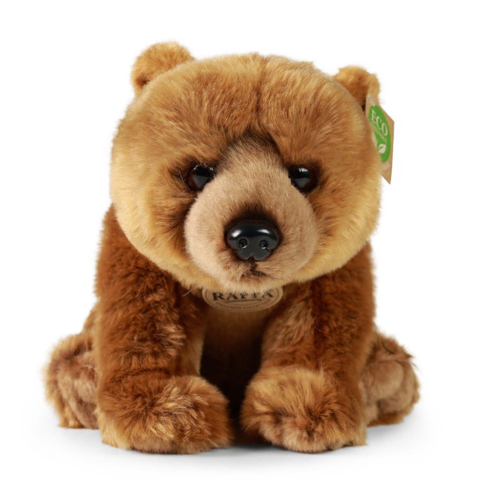 Rappa Plyšový medvěd grizzly sedící 30 cm ECO-FRIENDLY (obrázek 2)