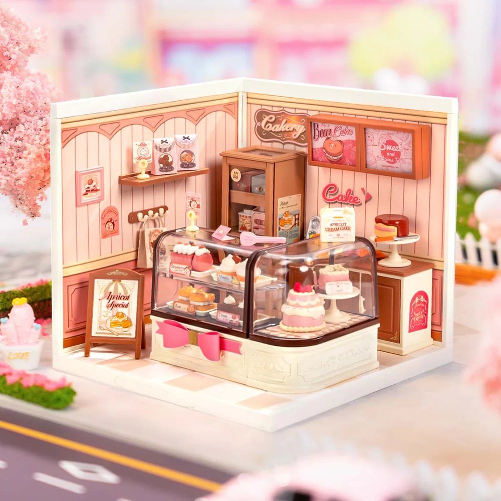 RoboTime 3D dřevěná skládačka Miniatura domečku Cukrárna Tasty (obrázek 6)