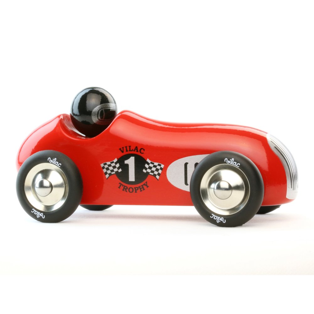 Vilac Historické závodní auto červené (obrázek 3)