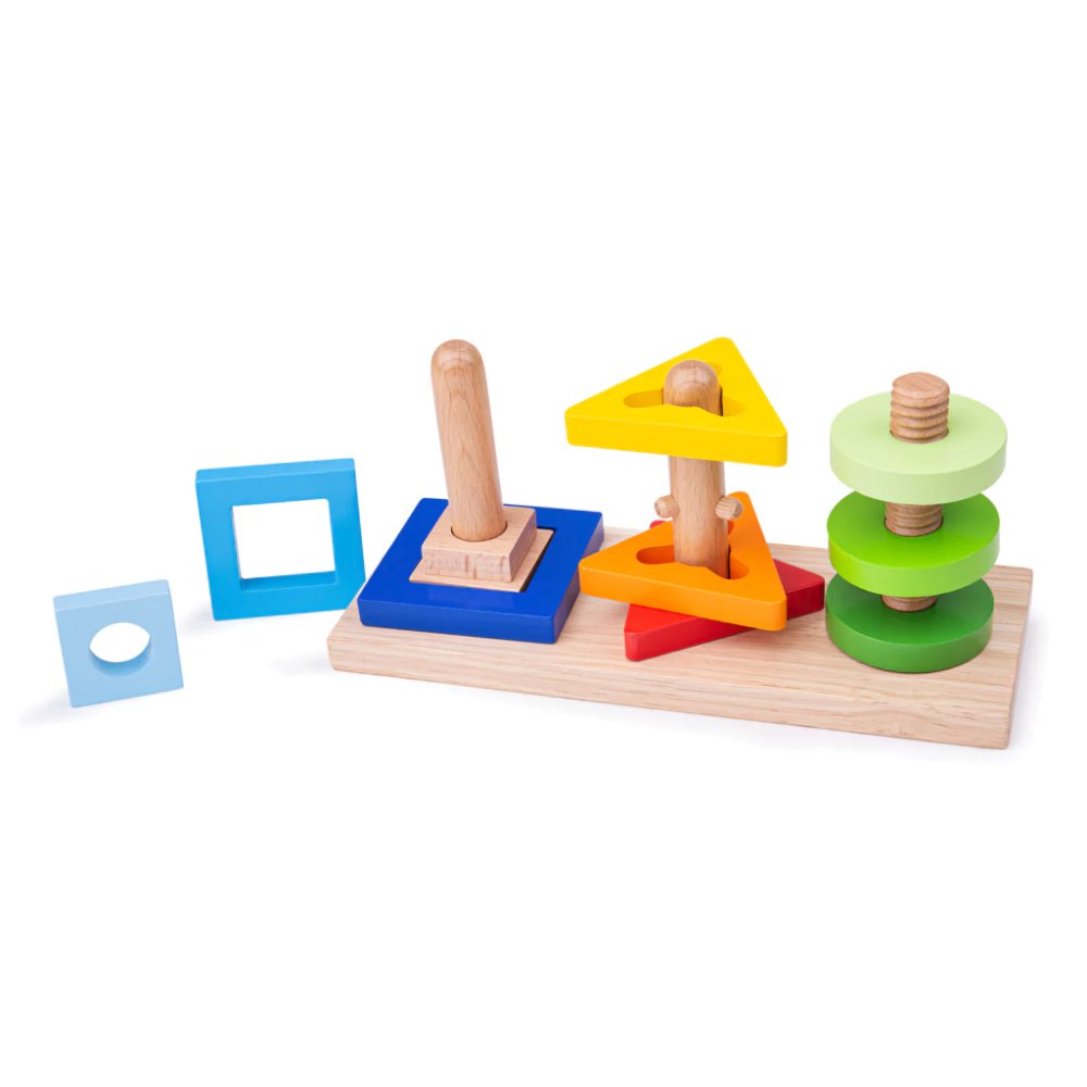 Bigjigs Toys Nasaď a otoč (obrázek 7)
