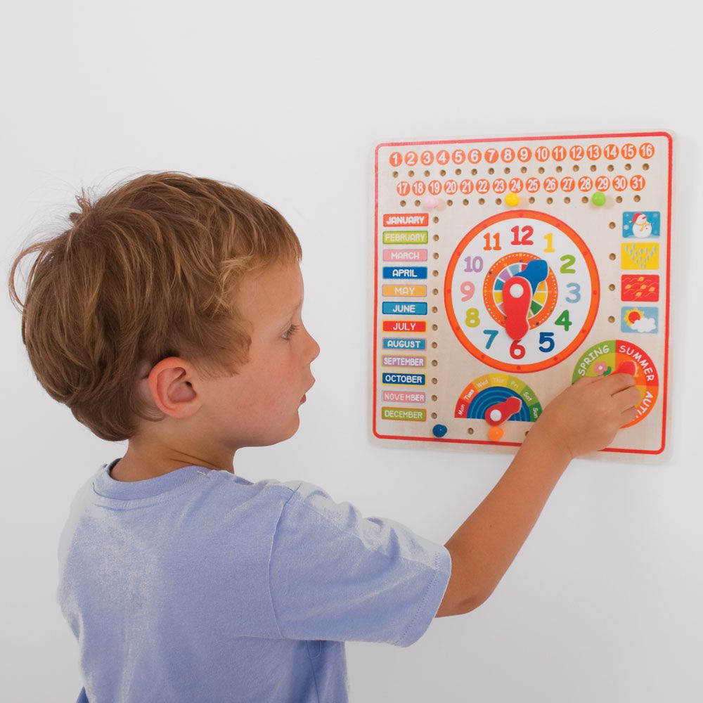 Bigjigs Toys Kalendář s hodinami (obrázek 6)