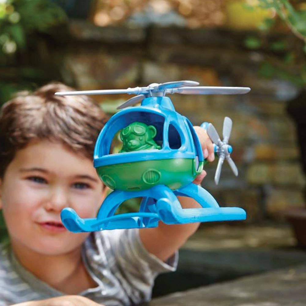 Green Toys Vrtulník modrý (obrázek 5)
