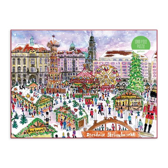 Galison Puzzle Vánoční trh 1000 dílků (obrázek 5)
