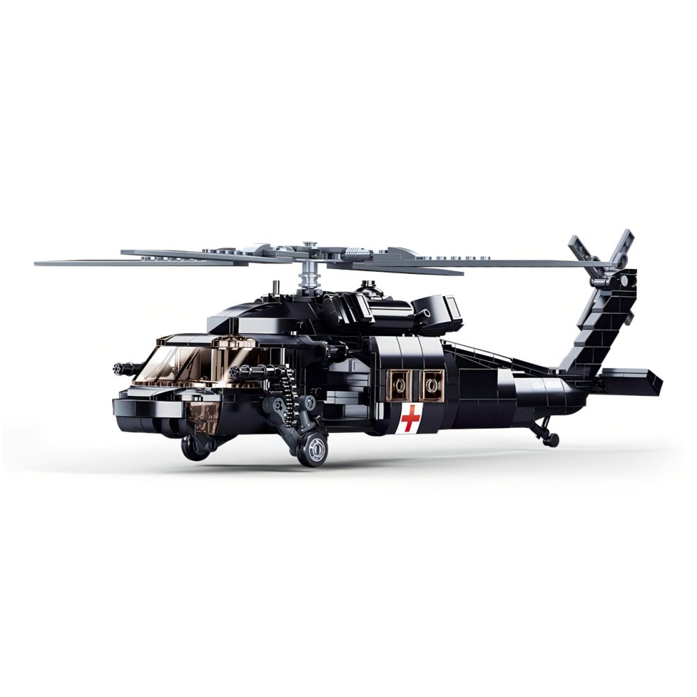 Sluban Model Bricks M38-B1012 Zdravotnický vrtulník UH-60 Black Hawk (obrázek 5)