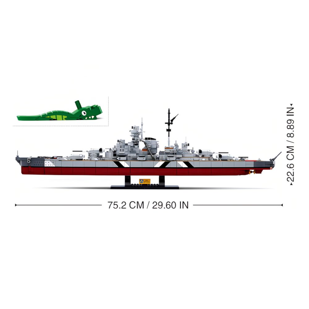 Sluban ModelBricks M38-B1102 Bitevní loď Bismarck 2v1 (obrázek 4)