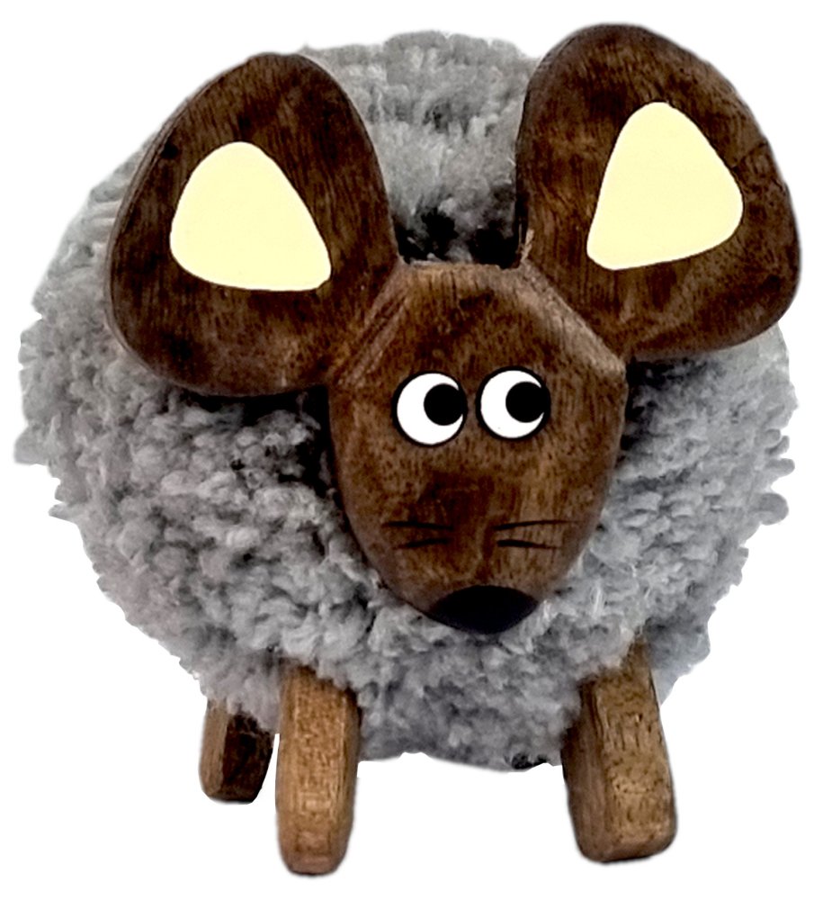2Kids Toys Dřevěná figurka XL pompon Myš (obrázek 3)