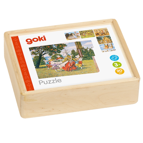Goki Dřevěné kostky Pohádky 20 ks (obrázek 6)