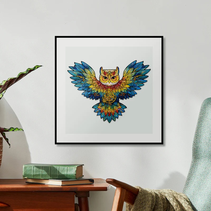 RoboTime Dřevěné puzzle Sova (obrázek 6)