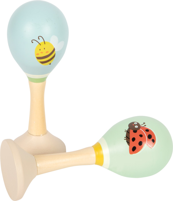small foot Dřevěné rumba koule Včelka a Beruška sada 2 ks (obrázek 3)